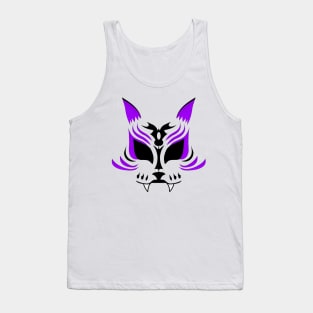 Kitsune Face - Purple Tank Top